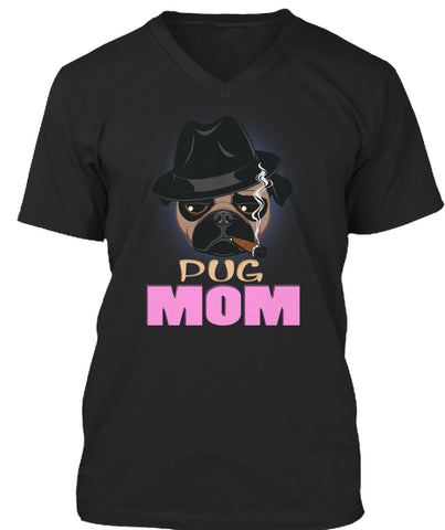 Funny Pug Mom With Cigar