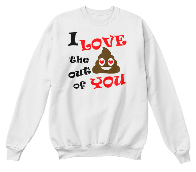 Funny Valentines Day Emoji Poop Gift T-Shirt