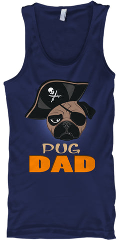 Funny Pug Dad Pirate Hat