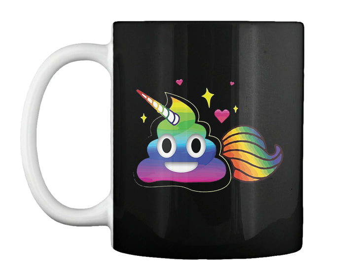 Cute Girl Rainbow Emoji Poop T-Shirt