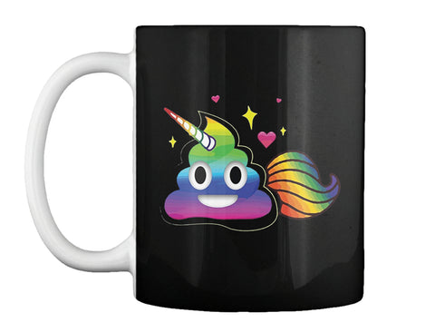 Cute Girl Rainbow Emoji Poop T-Shirt