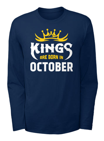 Kings Are Born In October T-Shirt