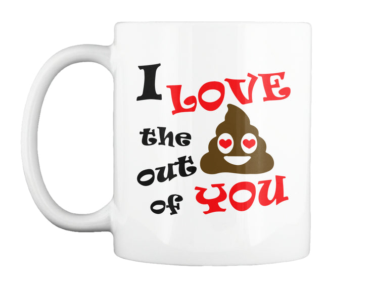 Funny Valentines Day Emoji Poop Gift T-Shirt