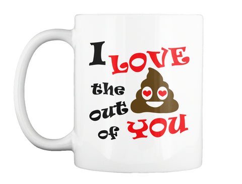 Funny Valentines Day Emoji Poop Gift T-Shirt