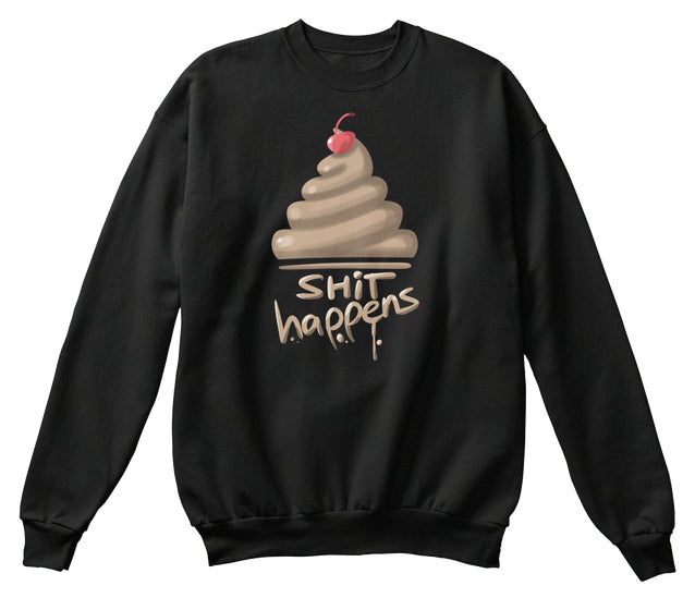 Shit Happens Funy Poop Emoji