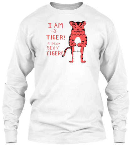 Sexy Tiger funny cartoon illustration w