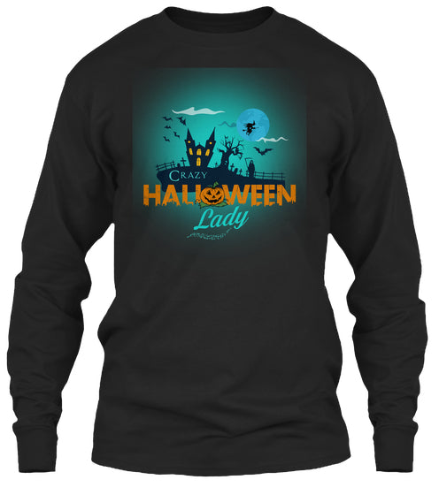 CRAZY HALLOWEEN LADY tshirt