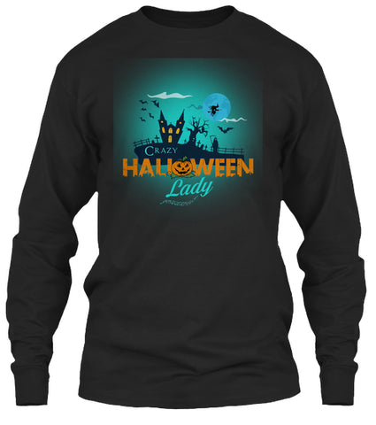 CRAZY HALLOWEEN LADY tshirt