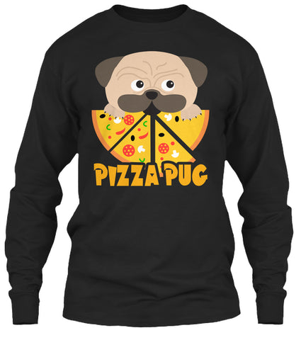 Funny Pet Tees Pizza Pug T Shirt