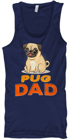 Cute Funny Pug Dog Dad