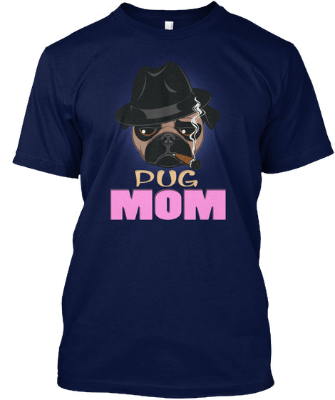 Funny Pug Mom With Cigar