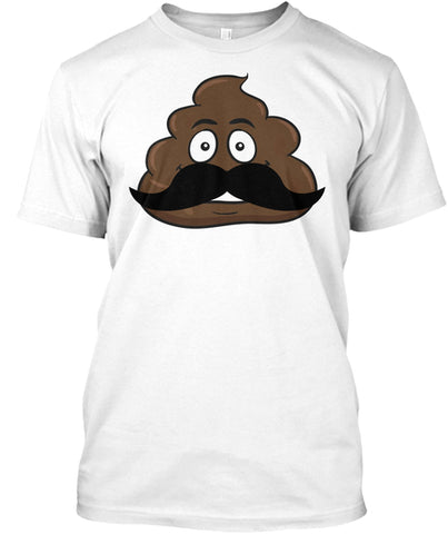 Handlebar Mustache Hipster Poop Emoji