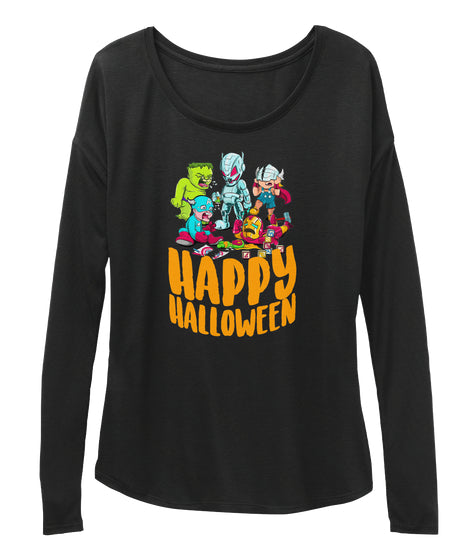 HAPPY HALLOWEEN T SHIRT SUPER HERO FUNNY