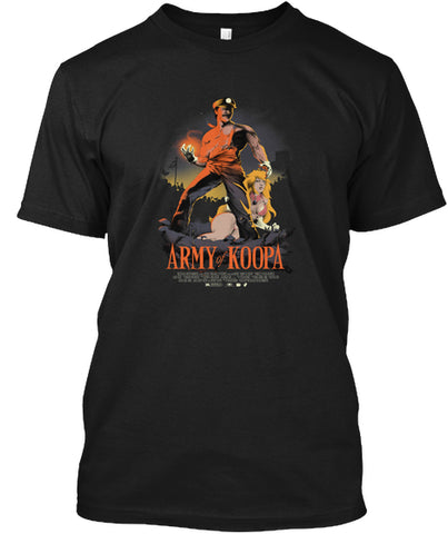 ARMY OF KOOPA BASEBALL TSHIRT Cartoon Mo