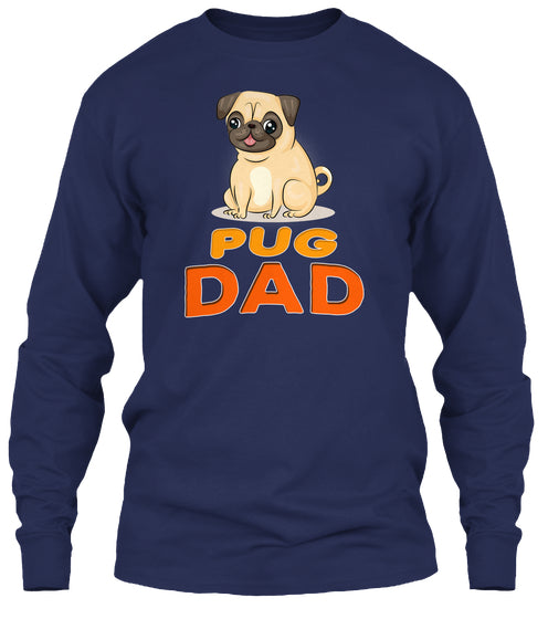 Cute Funny Pug Dog Dad
