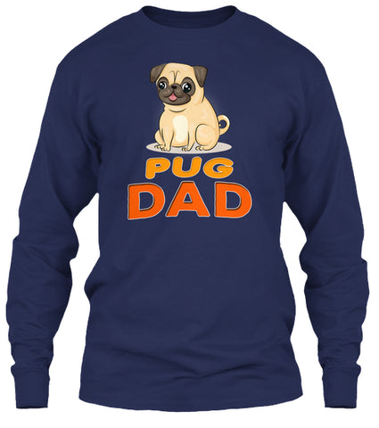 Cute Funny Pug Dog Dad