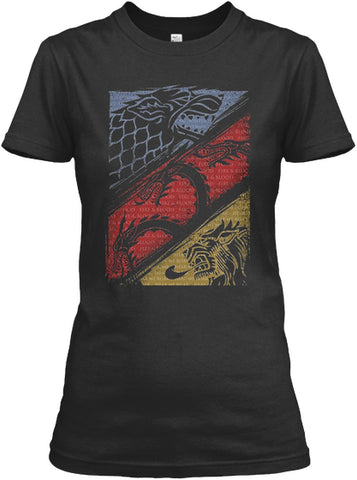 Game of Throness Three Houses T-Shirt