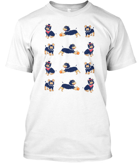 Funny yorkie cartoon T shirt