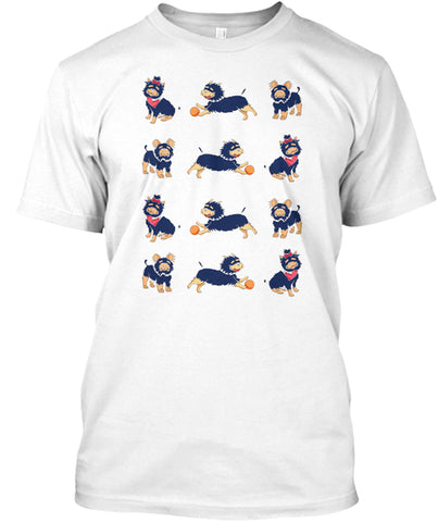 Funny yorkie cartoon T shirt