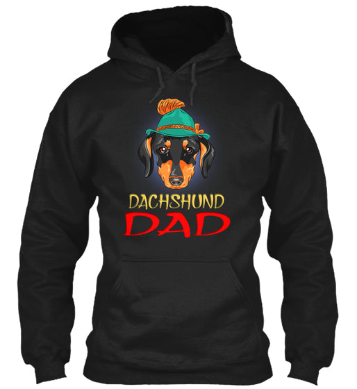 Funny Hipster Dog Dachshund Dad