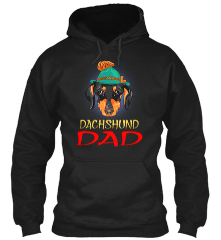 Funny Hipster Dog Dachshund Dad