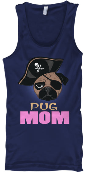 Funny Pug Mom Pirate Hat
