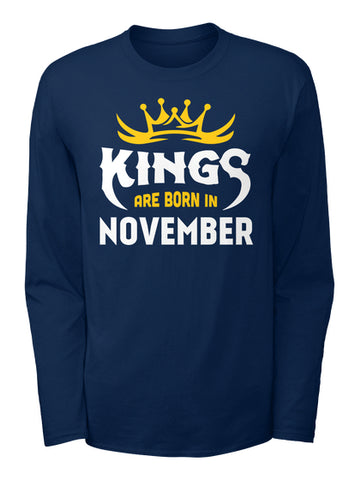 Kings Are Born In November T-Shirt