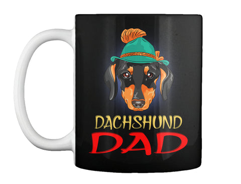 Funny Hipster Dog Dachshund Dad