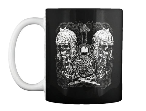 Viking Skull T-Shirt 3XL Black copy