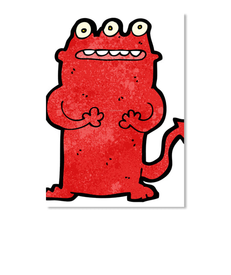funny cartoon monster