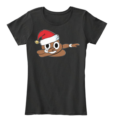 Funny Santa Dabbing Poop Emoji