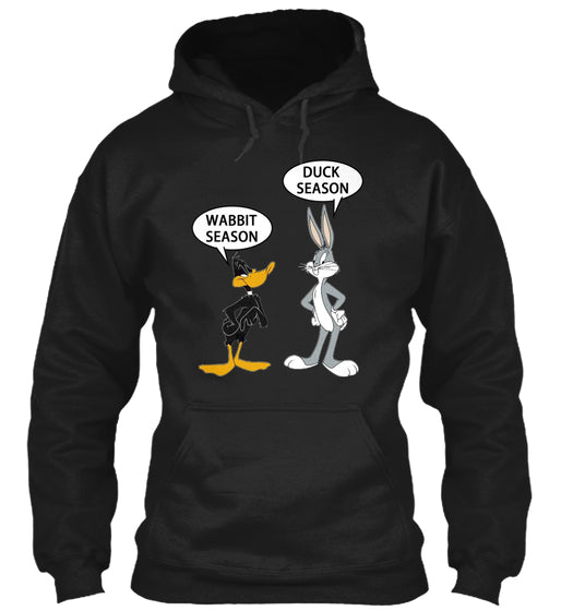Duck and Rabbit Season Cartoon Retro