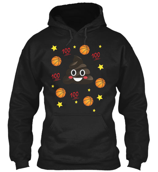 EMOJI POOP PLAY BASKETBALL TEAM T-SHIRT