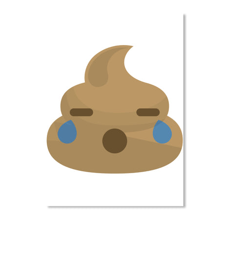Emoji Poo or Poop Teary Eyes and Sad Loo