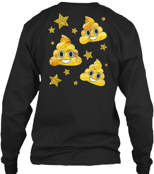FUNNY GOLD EMOJI POOP STARS GOLDEN POO C