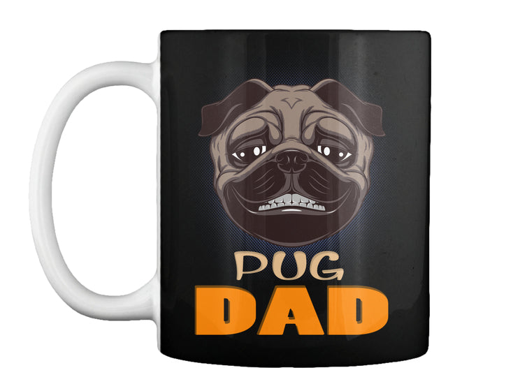 Funny Pug Smiling Dad Dog