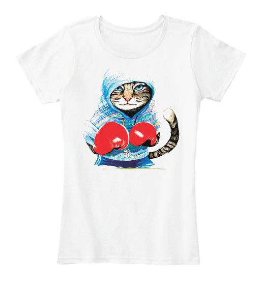 CAT BOXING T SHIRT