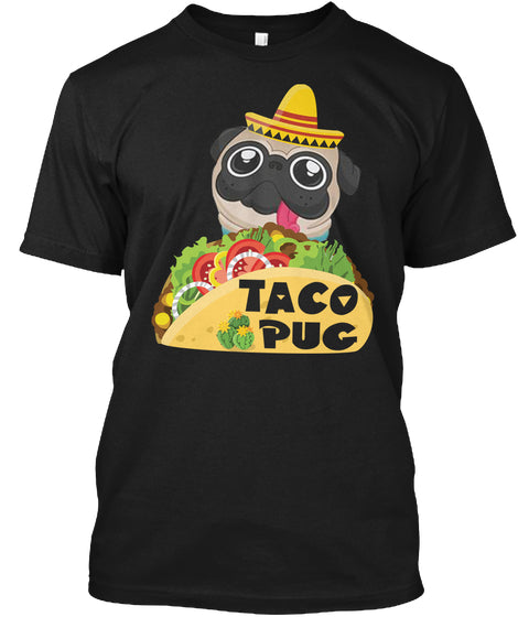 Funny Pet Tees Taco Pug T Shirt