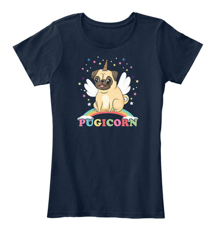 Funny Pet Tees Pugicorn T Shirt