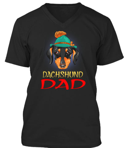 Funny Hipster Dog Dachshund Dad