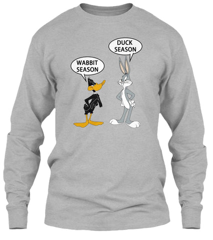 Duck and Rabbit Season Cartoon Retro