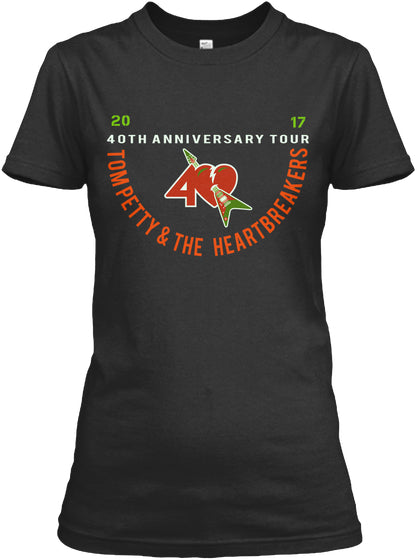 TOM PETTY AND THE HEARTBREAKERS 40TH TEE