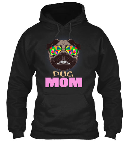 Funny Pug Smiling With Glasses Mom