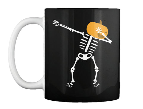 Dabbing Skeleton T-shirt Pumpkin Funny