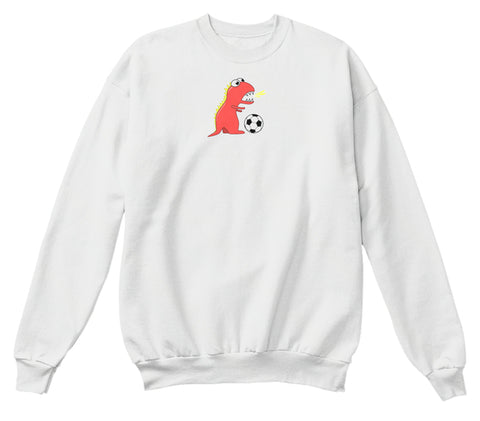 Funny Cartoon Dinosaur Soccer Shirt