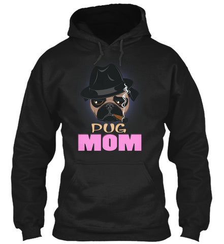 Funny Pug Mom With Cigar