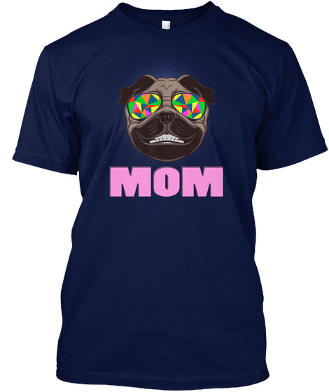 Funny Pug Smiling Mom