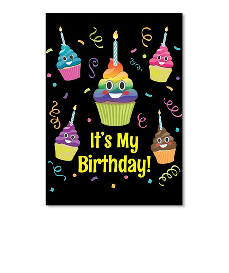 Poop Emoji It's My Birthday Cupcake