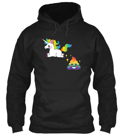 FUNNY EMOJI UNICORN POOP T-SHIRT - CUTE