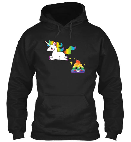FUNNY EMOJI UNICORN POOP T-SHIRT - CUTE